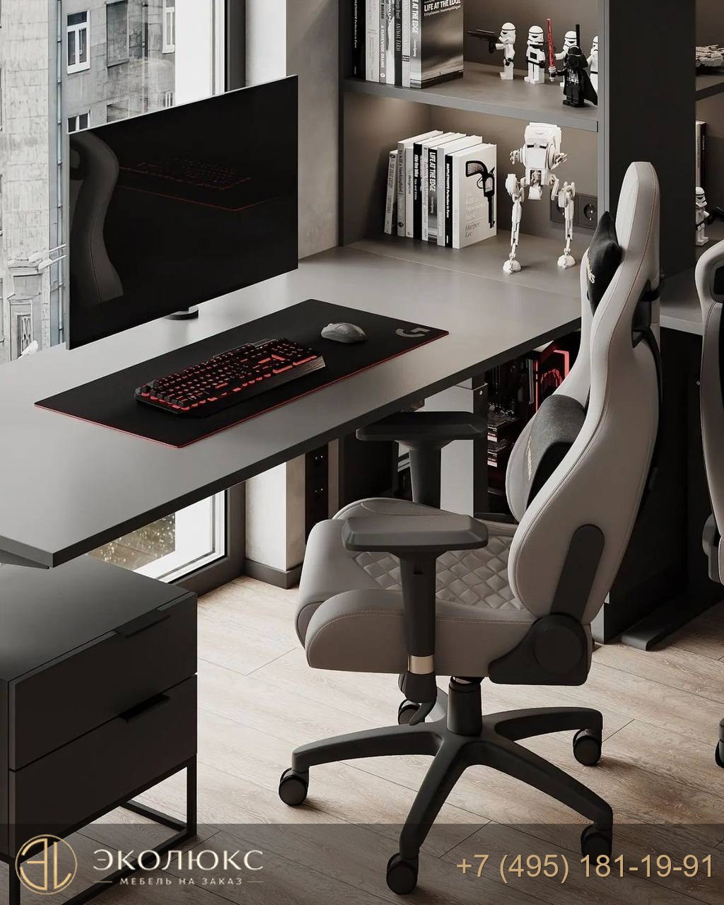 Современный гарнитур для двоих детей в детскую фото 3