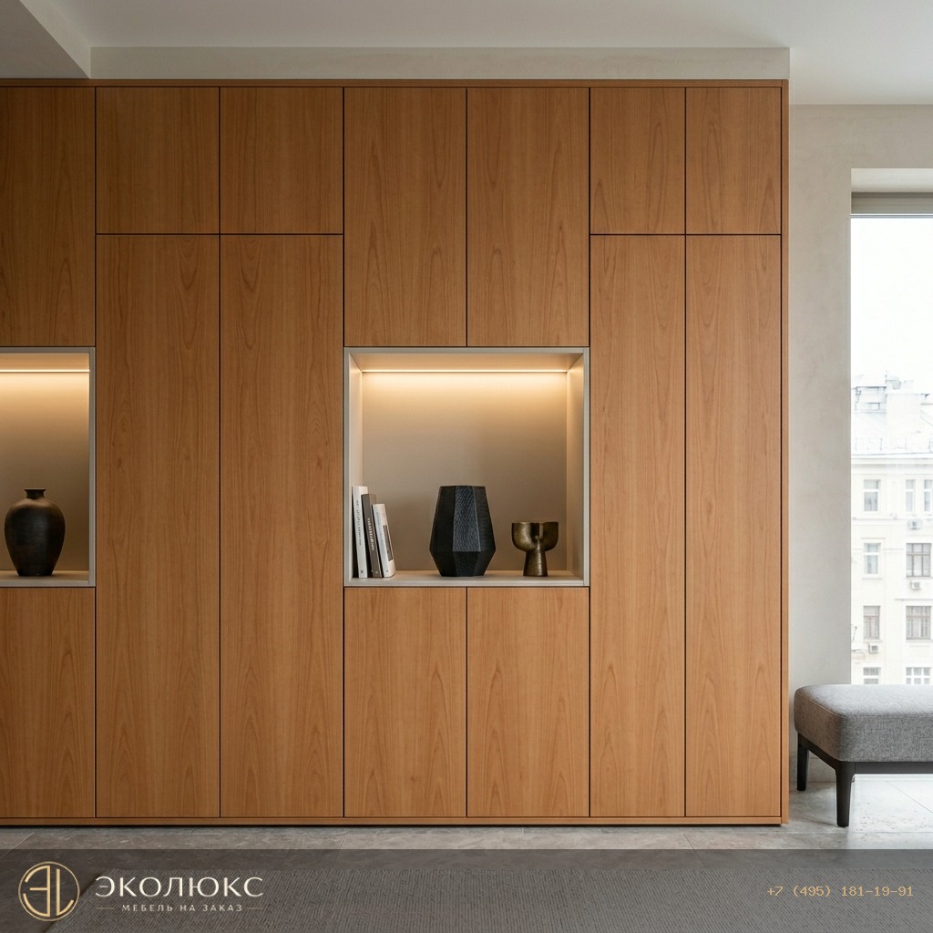 Шкаф до потолка Вишня Локарно (арт. H1636 ST12), Egger